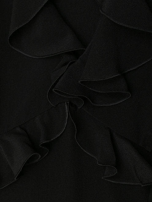 Блуза с воланами из шелка - Деталь