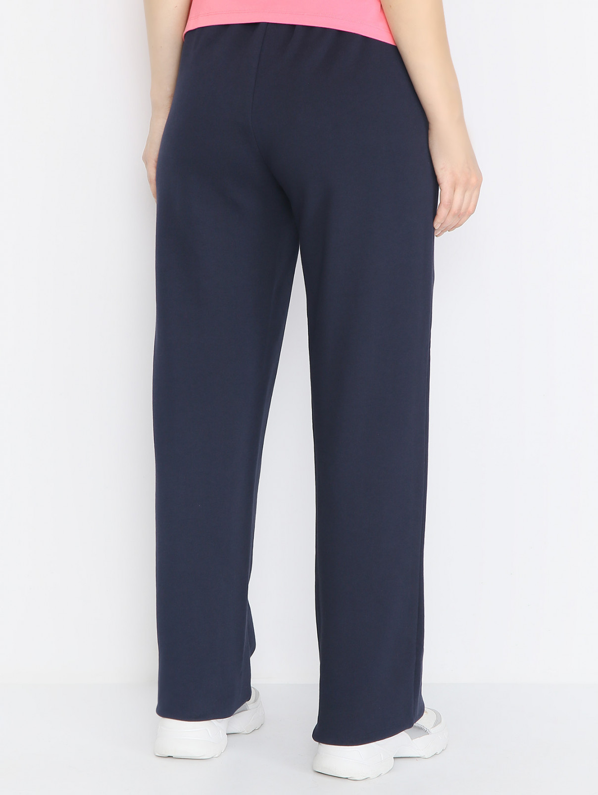 Трикотажные брюки на резинке Persona by Marina Rinaldi  –  МодельВерхНиз1  – Цвет:  Синий