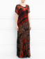 Платье-макси из шелка с узором "пейсли" Etro  –  Модель Общий вид