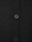 Шерстяной удлиненный кардиган с боковыми карманами Jean Paul Gaultier  –  Деталь