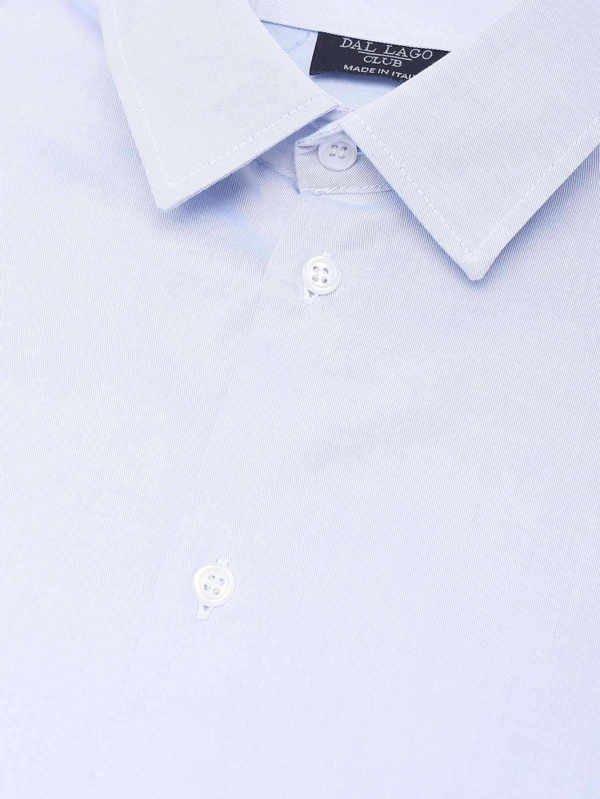 Рубашка из хлопка Dal Lago  –  Деталь  – Цвет:  Синий