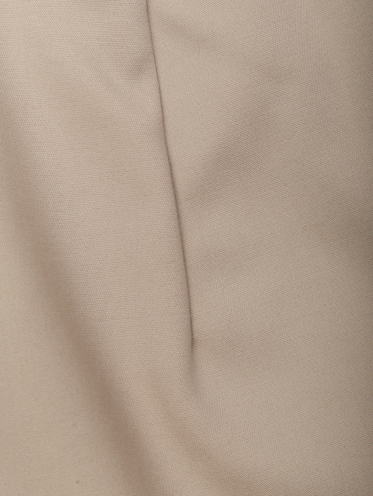 Зауженные брюки из смесового хлопка Marina Rinaldi  –  Деталь  – Цвет:  Бежевый