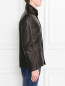 Куртка из кожи с накладными карманами Fontanelli  –  МодельВерхНиз2