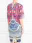 Платье из шелкового джерси с принтом "пейсли" Etro  –  МодельВерхНиз1