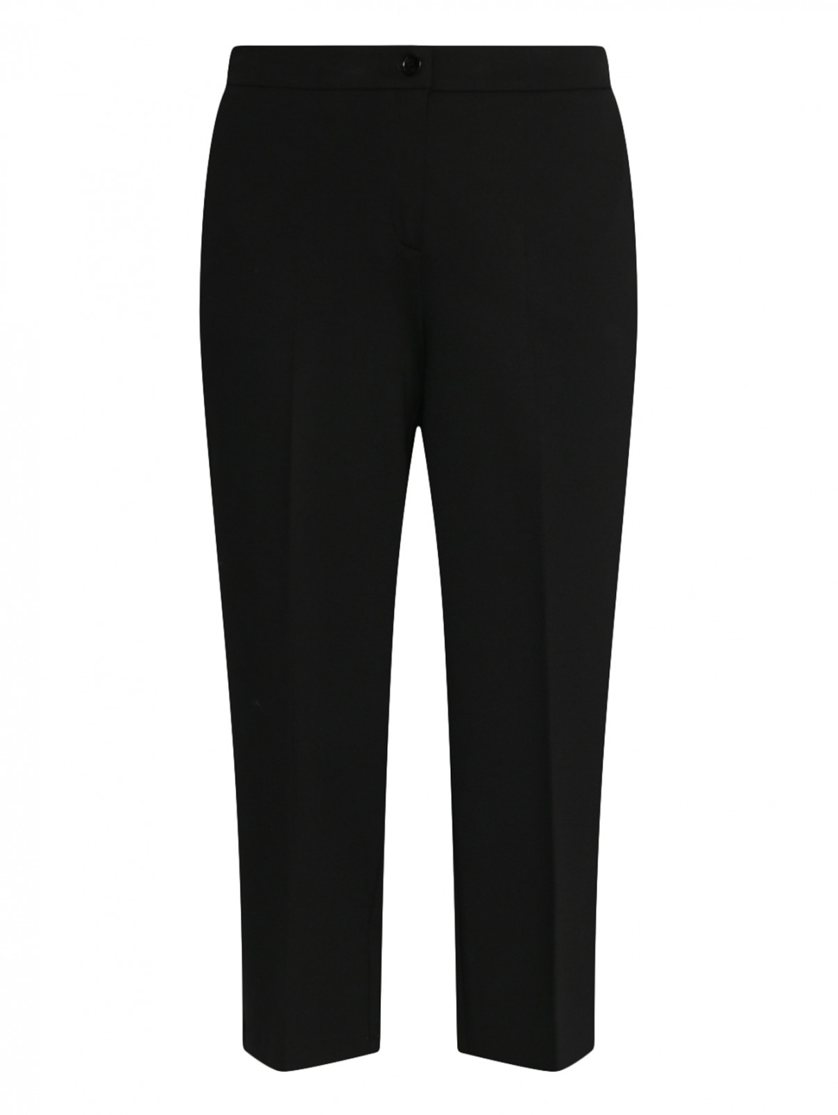 Трикотажные брюки с боковыми карманами Persona by Marina Rinaldi  –  Общий вид  – Цвет:  Черный