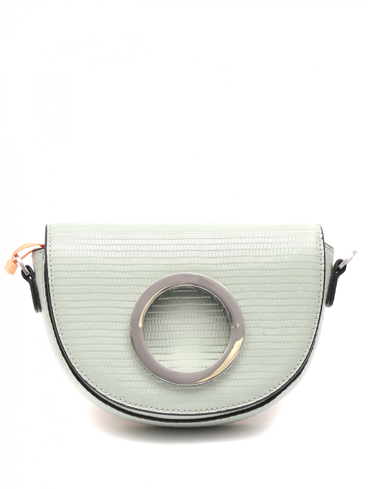 Мини-сумка из кожи на цепочке Max&Co  –  Общий вид  – Цвет:  Зеленый