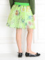 Шелковая юбка с цветочным узором MiMiSol  –  Модель Верх-Низ1