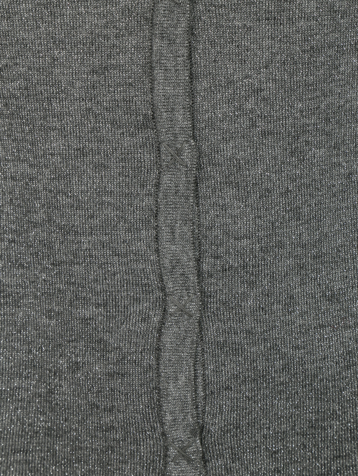 Кардиган мелкой вязки с декором на вороте MiMiSol  –  Деталь  – Цвет:  Серый