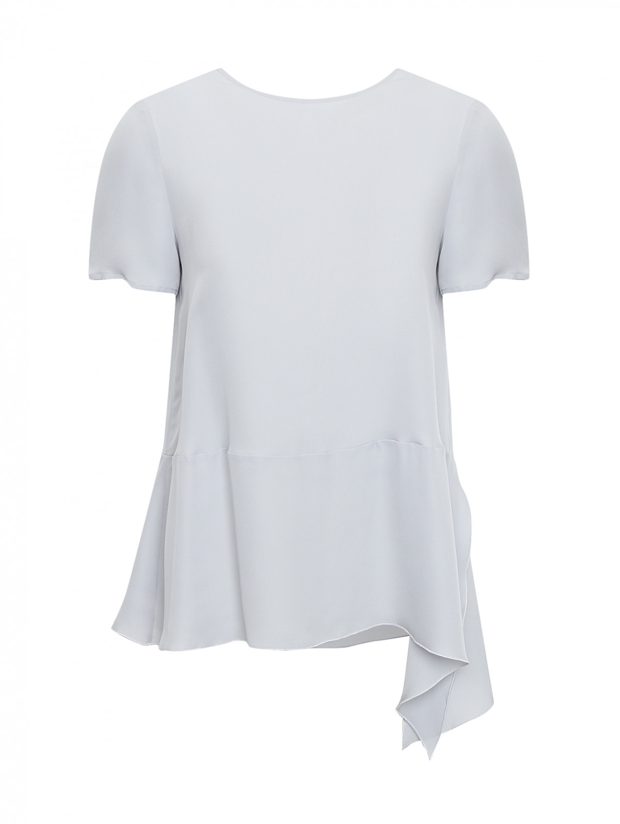 Блуза из шелка Max Mara  –  Общий вид  – Цвет:  Серый