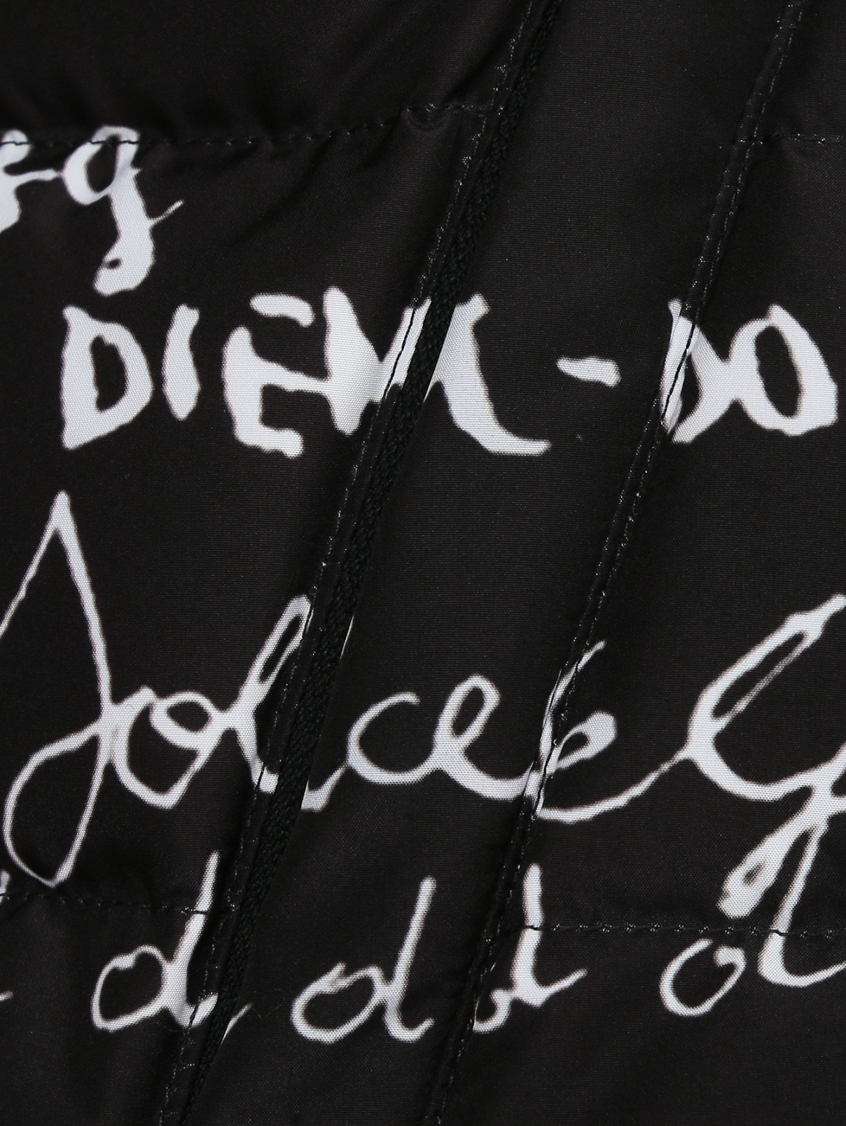 Двусторонняя куртка с узором Dolce & Gabbana  –  Деталь1  – Цвет:  Черный