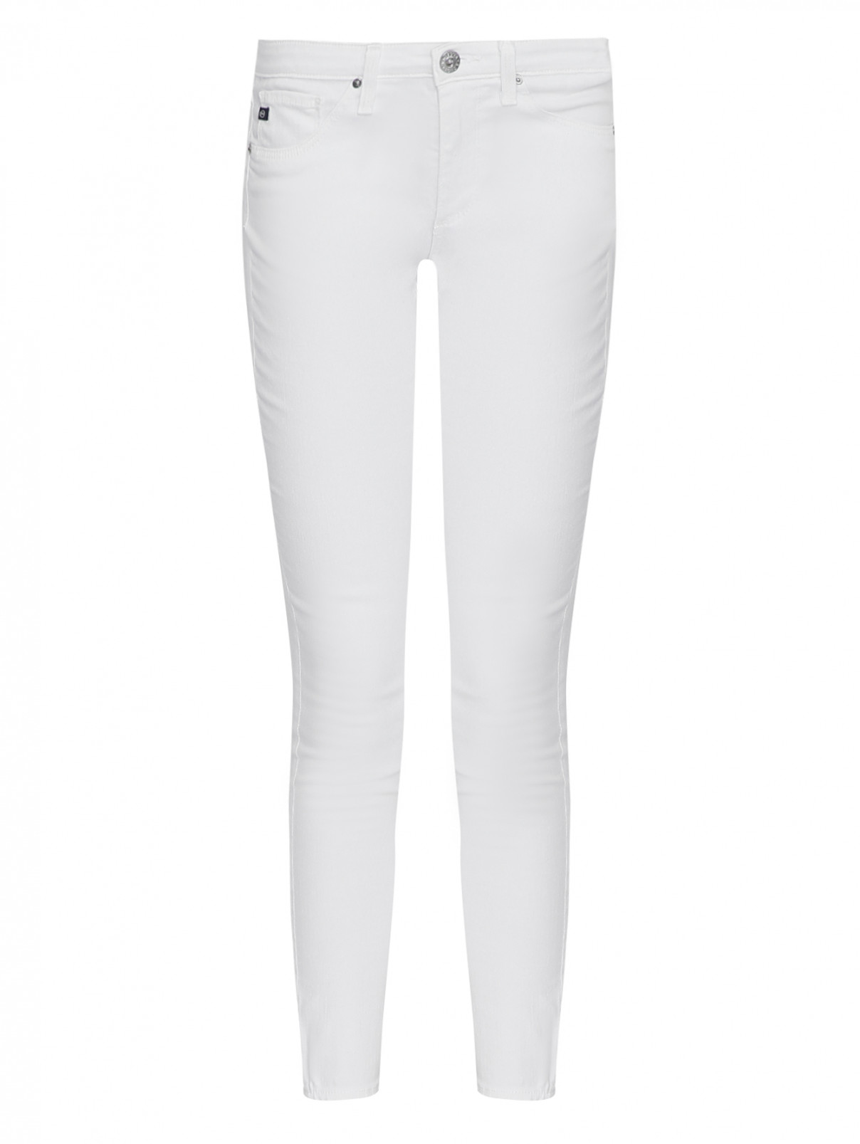 Джинсы super skinny AG Jeans  –  Общий вид  – Цвет:  Белый
