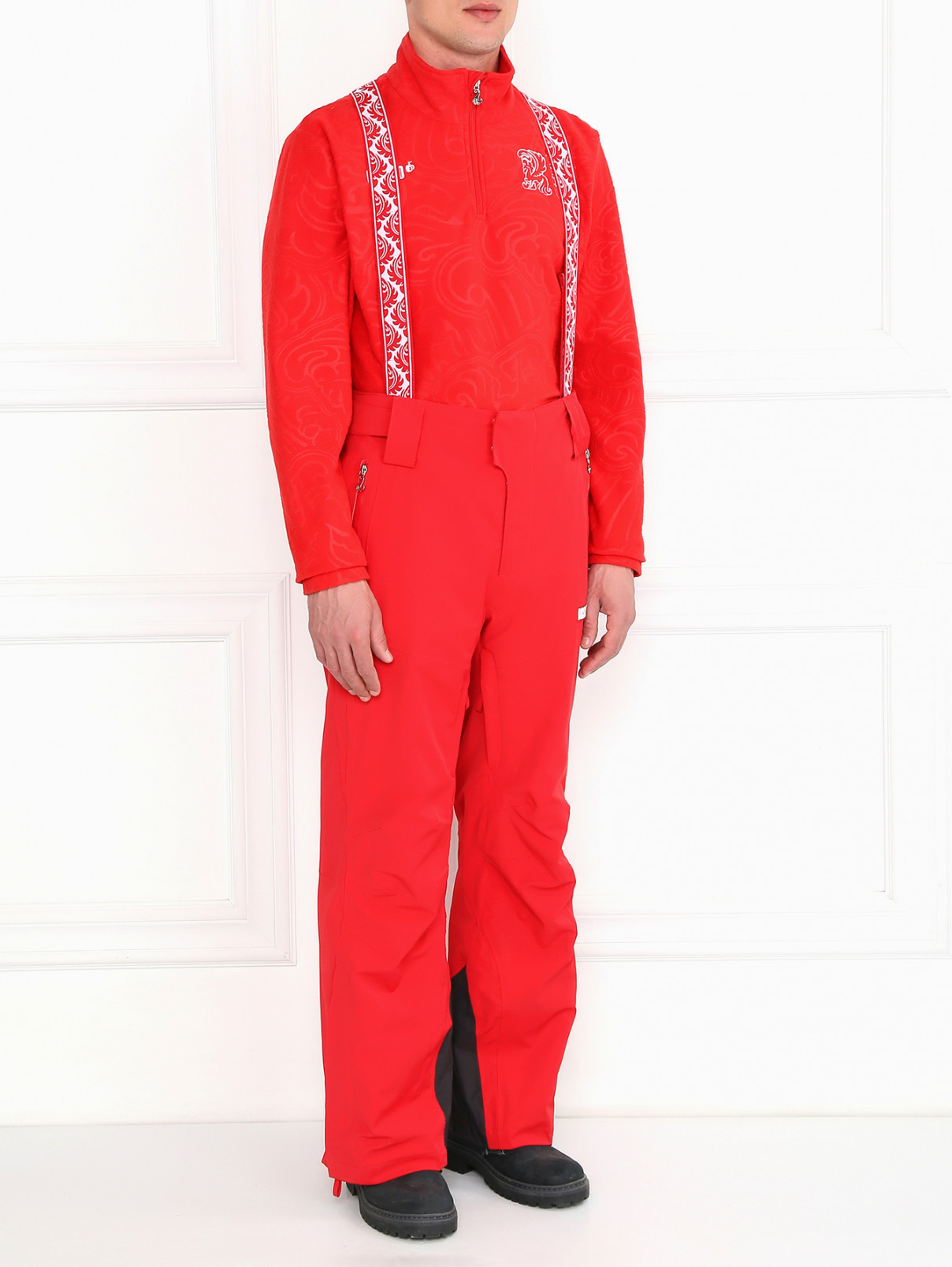 Горнолыжные брюки с боковыми карманами BOSCO  –  Модель Общий вид  – Цвет:  Красный