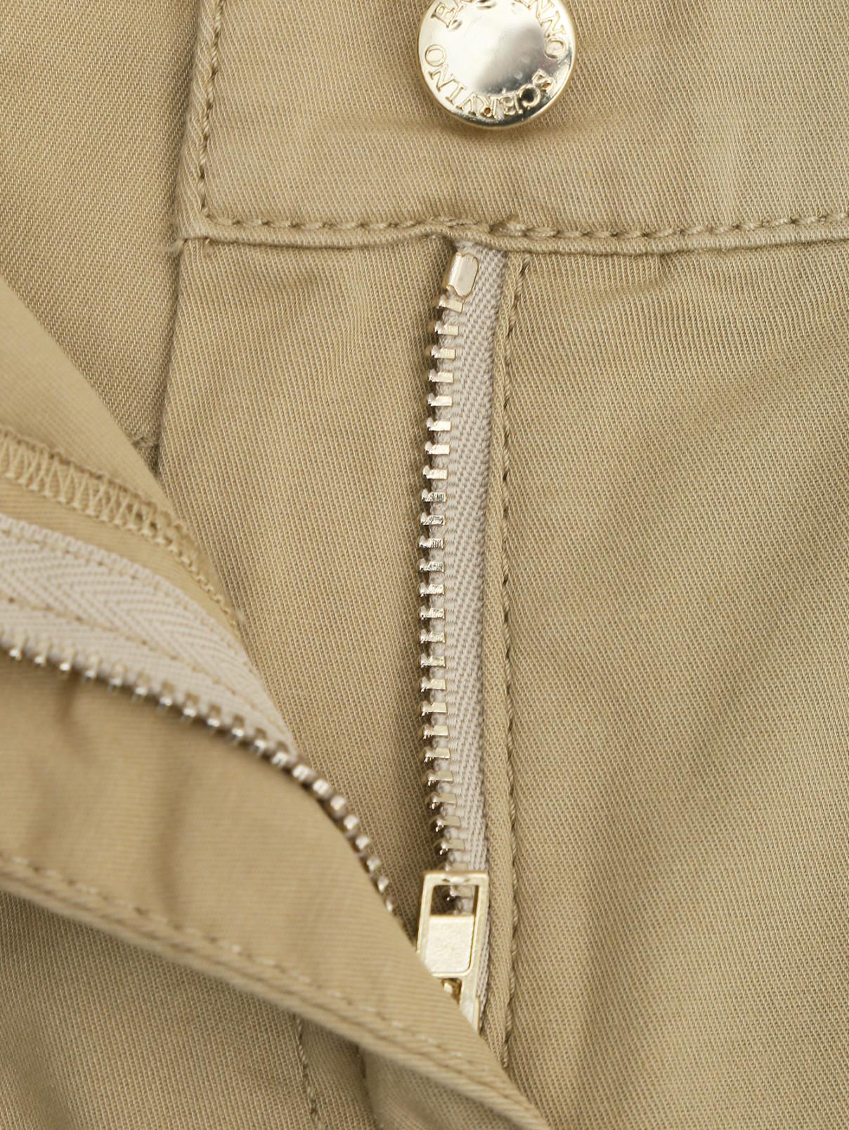 Шорты из хлопка с карманами Ermanno Scervino Junior  –  Деталь1  – Цвет:  Бежевый