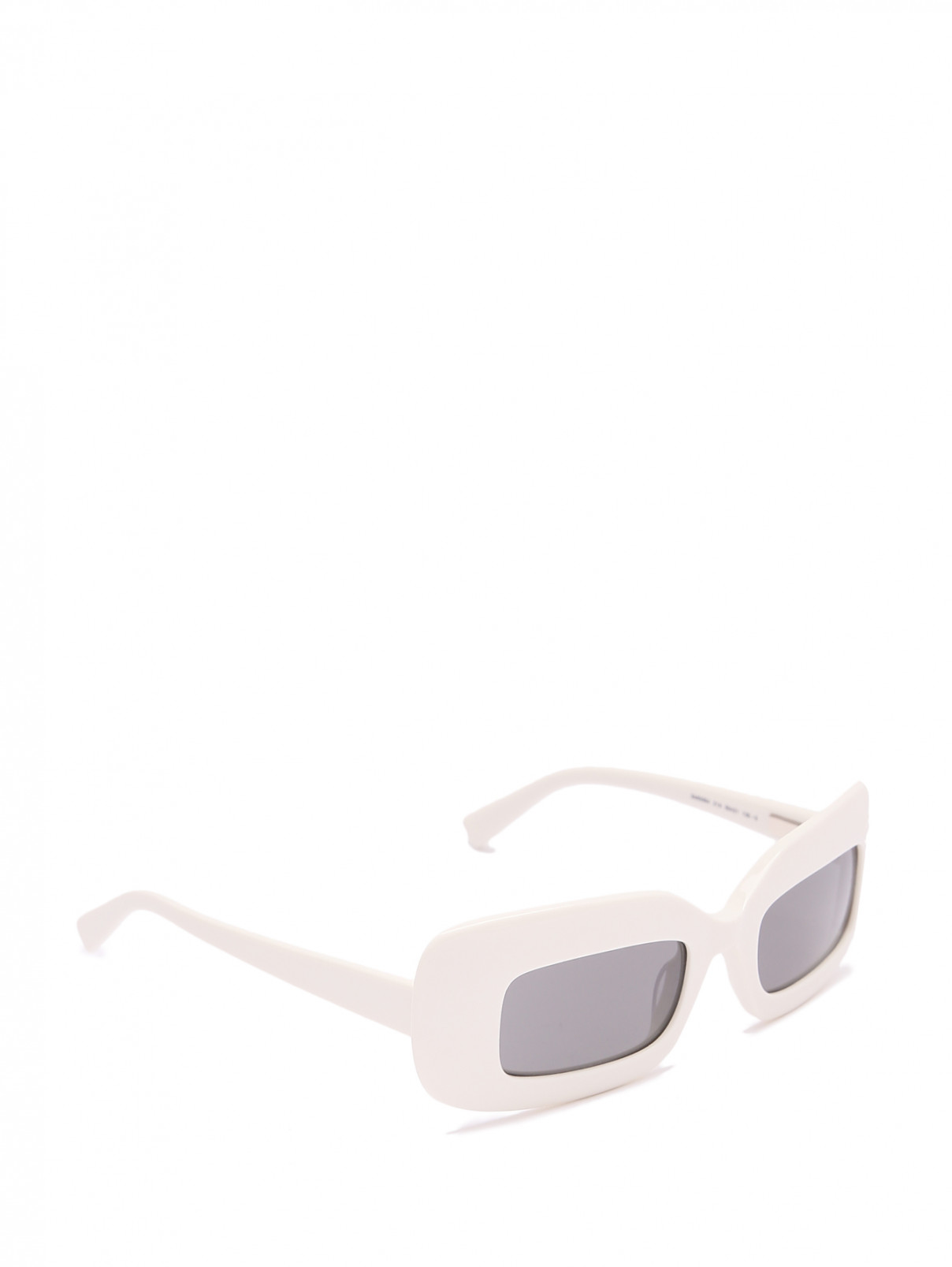 Солнцезащитные очки в белой оправе Sportmax  –  Общий вид  – Цвет:  Белый