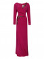 Платье-макси из шелка с декоративной отделкой Carolina Herrera  –  Общий вид