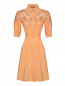 Платье из хлопка с кружевной отделкой Alberta Ferretti  –  Общий вид