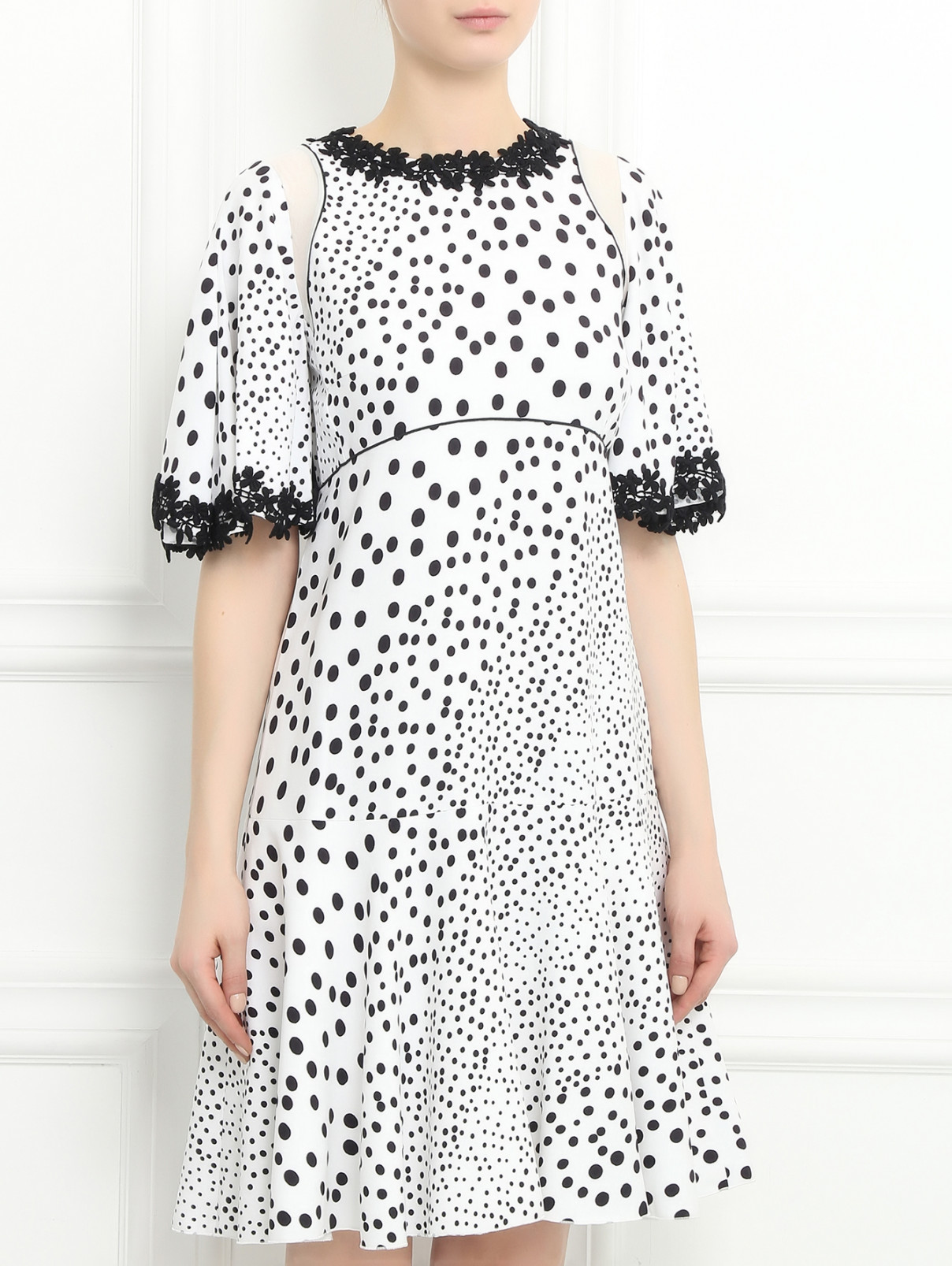 Платье с узором "горох" Giambattista Valli  –  Модель Верх-Низ  – Цвет:  Узор