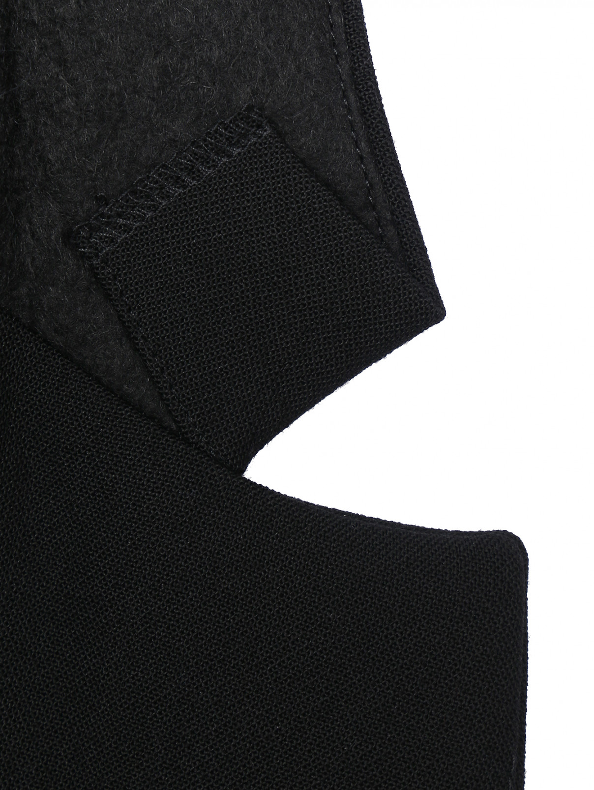 Пиджак из смешанной шерсти с карманами Dorothee Schumacher  –  Деталь1  – Цвет:  Черный