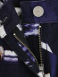 Укороченные джинсы из хлопка с узором Kenzo  –  Деталь