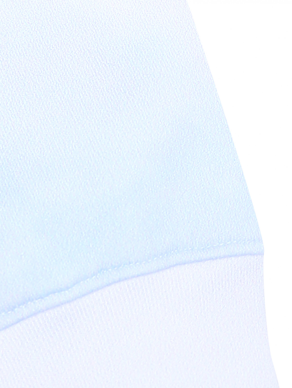Толстовка из хлопка с принтом Moschino  –  Деталь1  – Цвет:  Синий