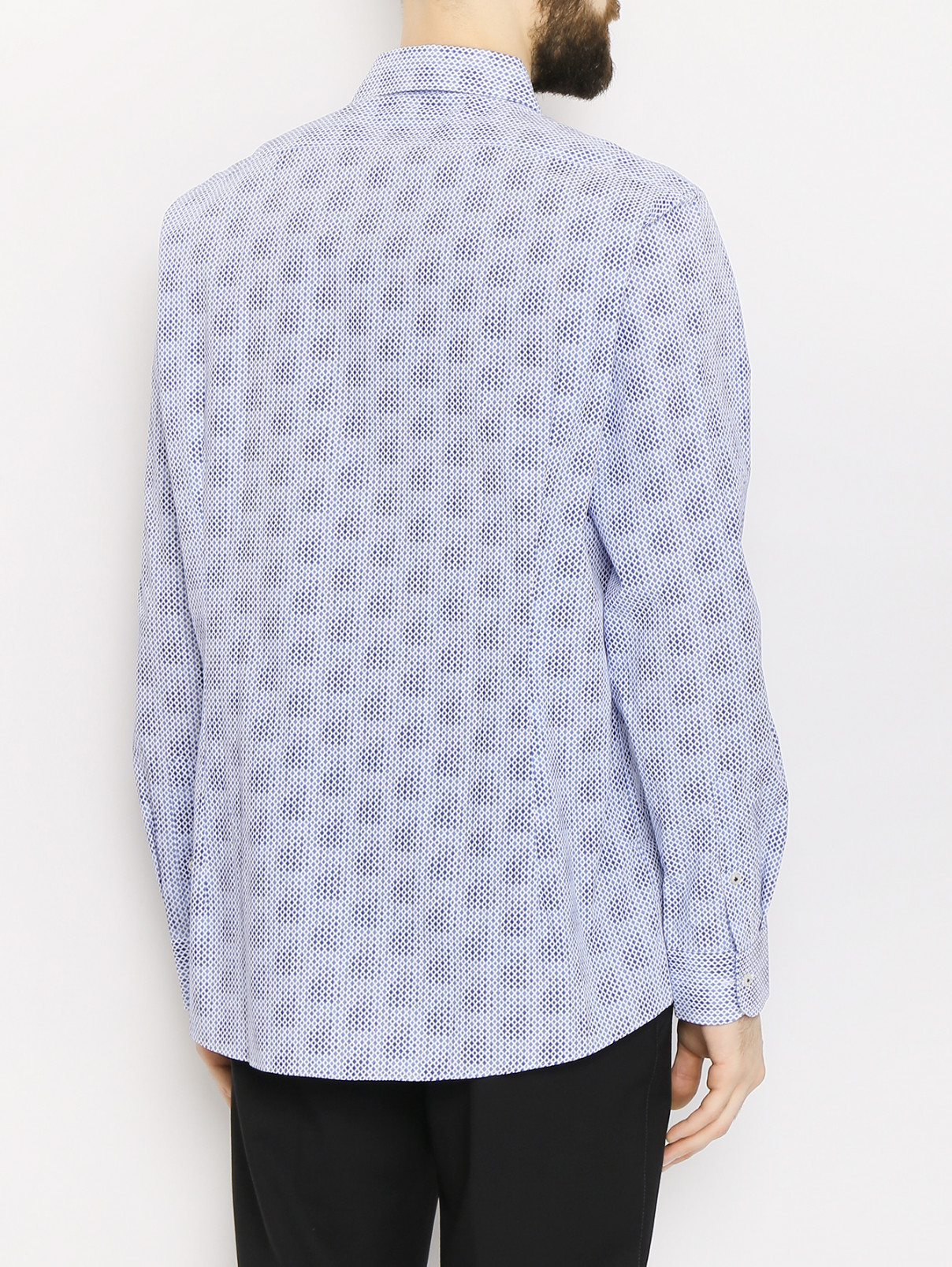 Рубашка из хлопка с узором Ungaro  –  МодельВерхНиз1  – Цвет:  Узор