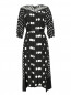 Платье из шелка в горох с кружевной отделкой Marc Jacobs  –  Общий вид