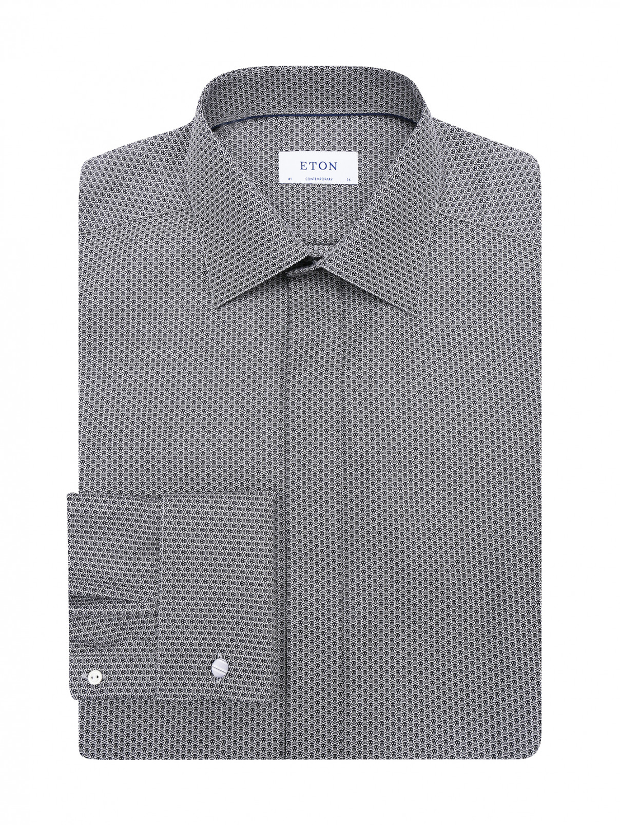 Рубашка из хлопка с принтом Eton  –  Общий вид