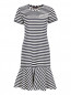 Платье из хлопка с узором "полоска" BOSCO  –  Общий вид