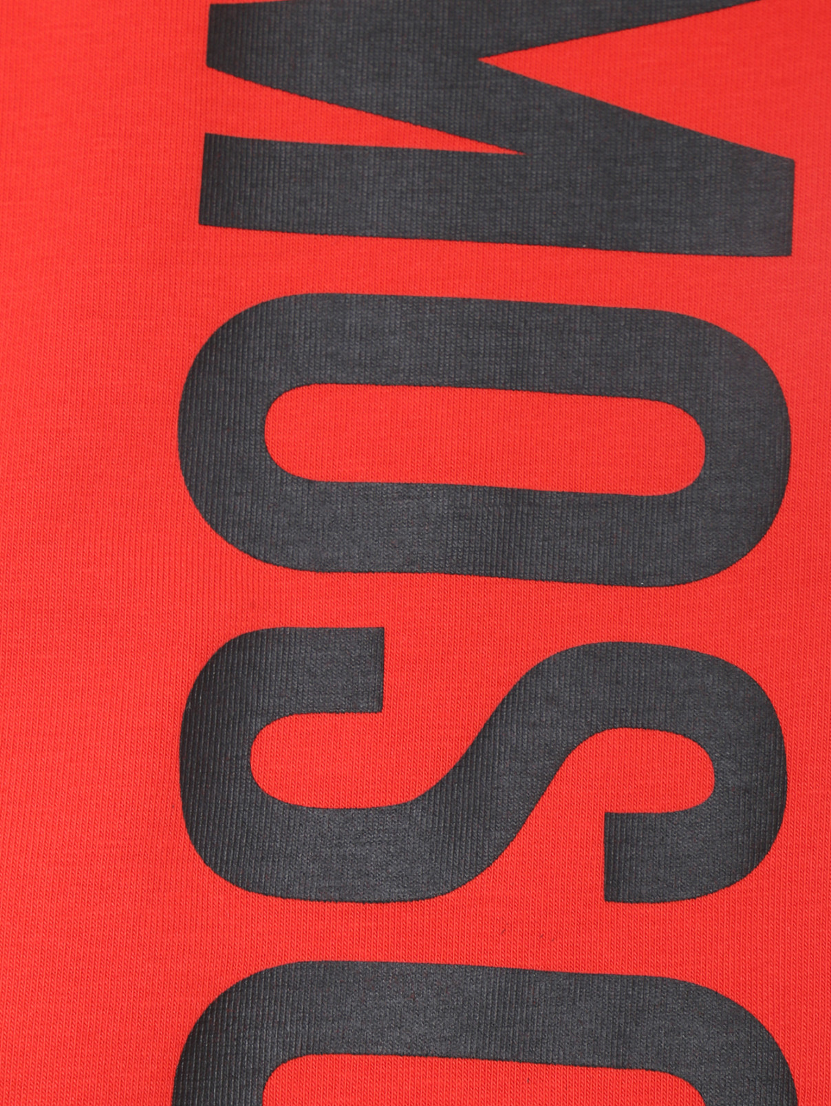 Лосины из хлопка с контрастным принтом Moschino  –  Деталь  – Цвет:  Красный