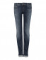 Узкие джинсы из потертого денима Emporio Armani  –  Общий вид