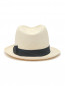 Плетеная шляпа с контрастной лентой Borsalino  –  Обтравка2