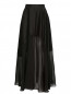 Юбка-макси из хлопка и шелка с боковыми карманами Jean Paul Gaultier  –  Общий вид