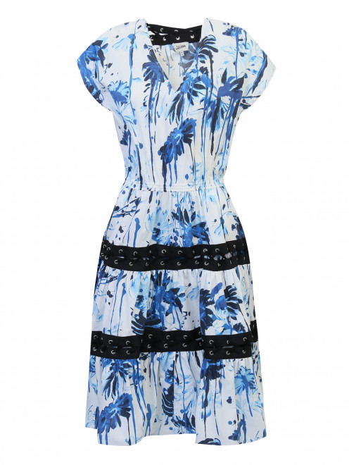 Платье из хлопка с цветочным узором Jean Paul Gaultier - Общий вид