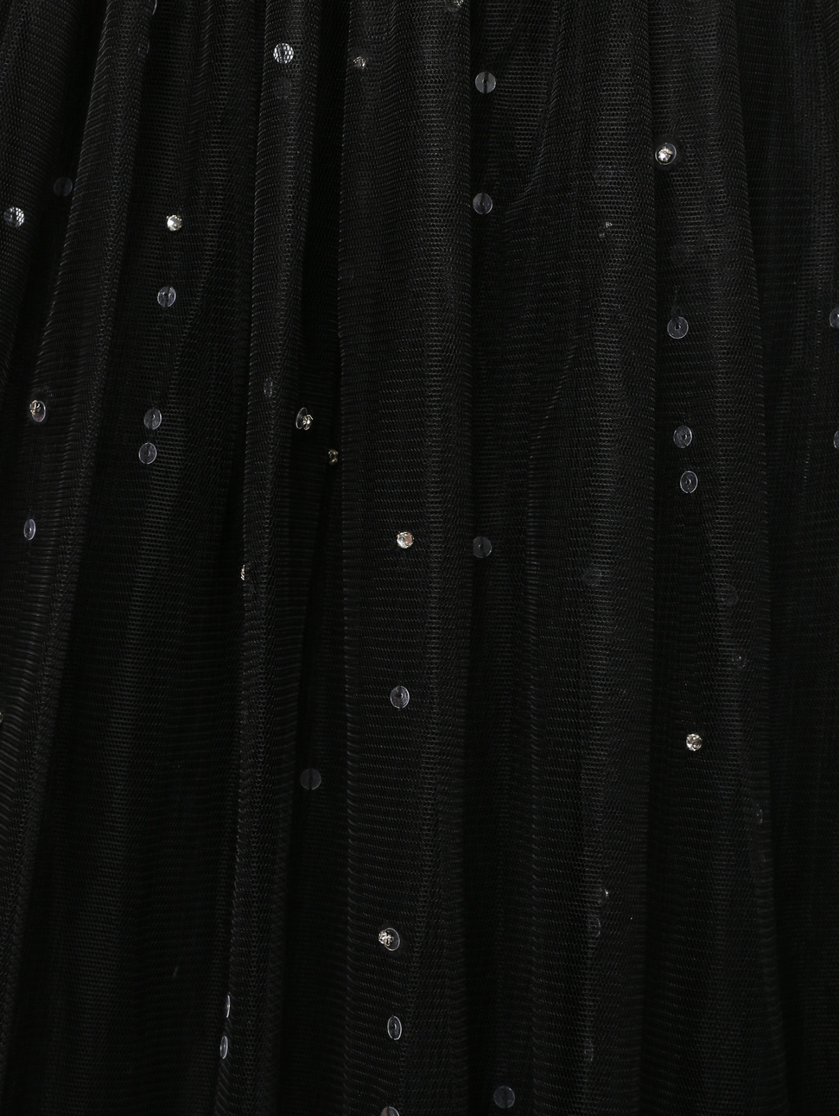 Платье из сетки декорированое стразами Temperley London  –  Деталь1  – Цвет:  Черный