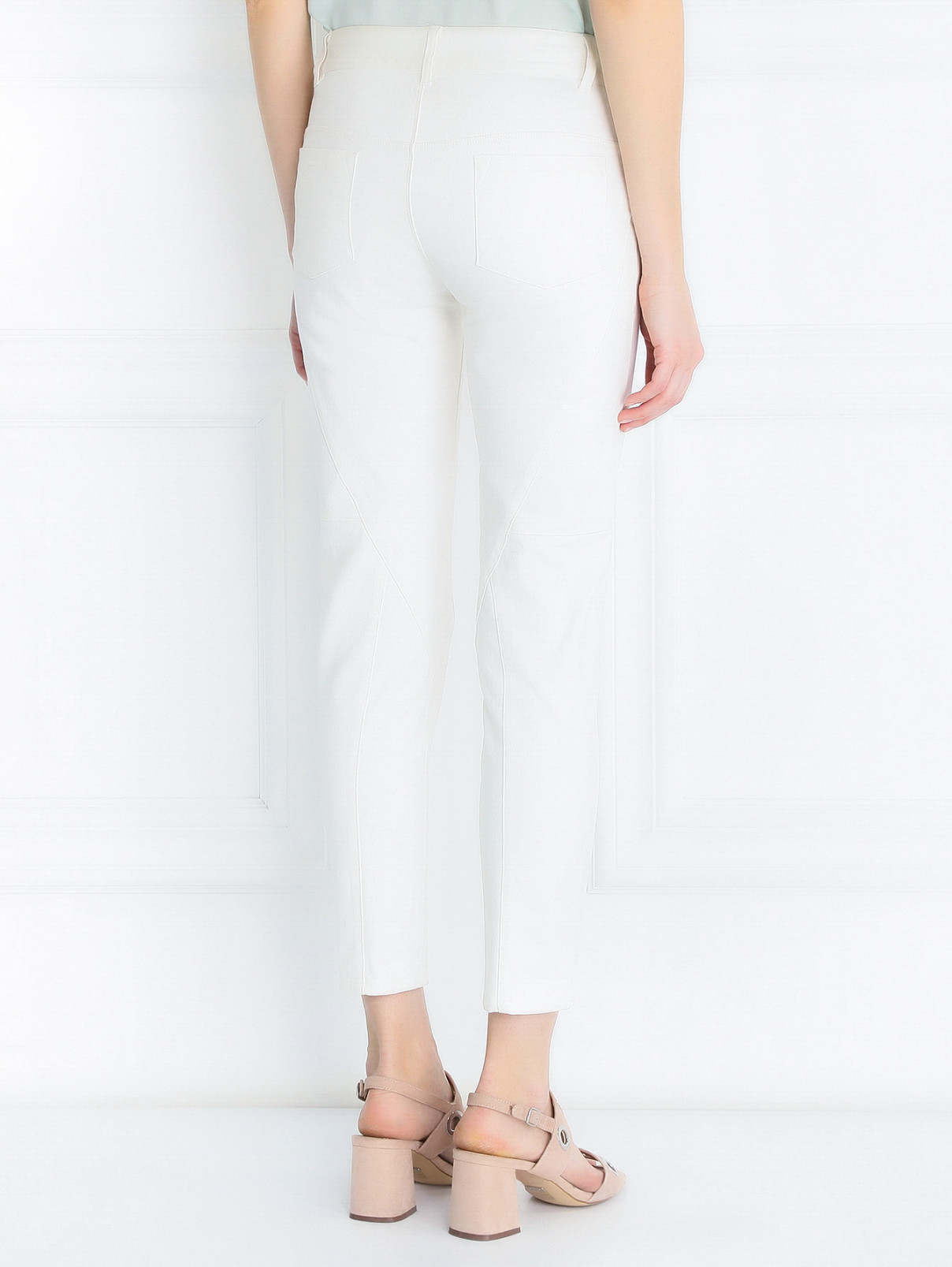Укороченные джинсы зауженного кроя Yigal Azrouel  –  Модель Верх-Низ1  – Цвет:  Белый