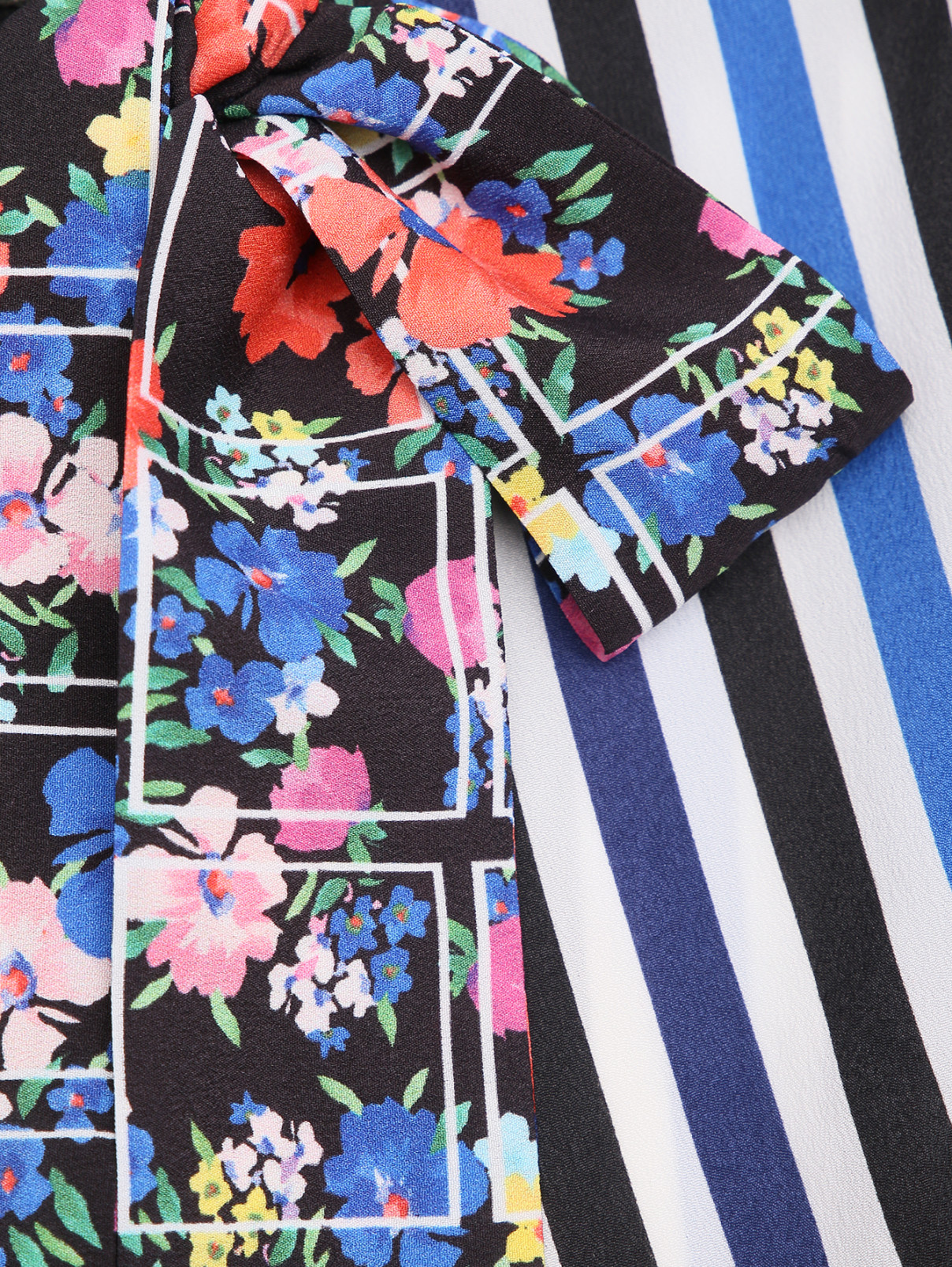 Блуза с узором полоска Persona by Marina Rinaldi  –  Деталь  – Цвет:  Узор