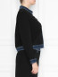 Укороченная куртка с вставками из денима Marina Rinaldi  –  МодельВерхНиз2