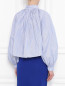 Блуза укороченная свободного кроя плиссированная TIBI  –  МодельВерхНиз1
