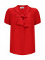 Блуза из шелка с декоративным бантом Moschino Couture  –  Общий вид