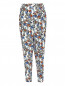 Укороченные брюки с цветочным узором Marina Sport  –  Общий вид