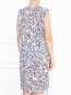 Платье прямого кроя без рукавов с узором Marina Rinaldi  –  МодельВерхНиз1