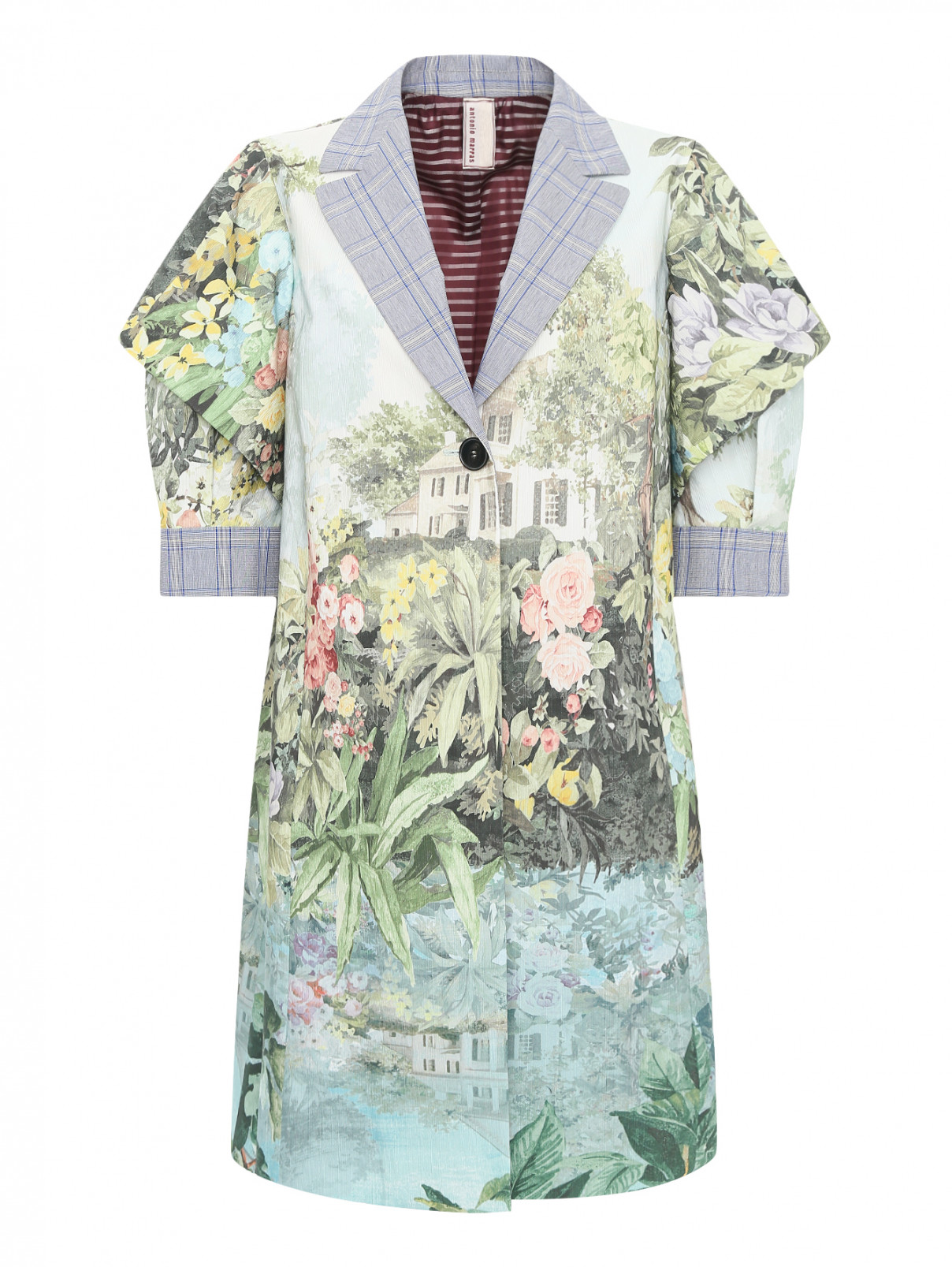 Легкое пальто из хлопка с цветочным узором Antonio Marras  –  Общий вид  – Цвет:  Узор