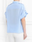 Блуза из шелка свободного кроя с накладными карманами Tara Jarmon  –  Модель Верх-Низ1