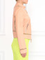 Куртка из кожи с плетеными вставками Ermanno Scervino  –  Модель Верх-Низ2