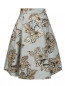 Пышная юбка со складками и цветочным узором Pianoforte  –  Общий вид