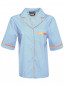 Блуза из хлопка с узором Moschino Boutique  –  Общий вид