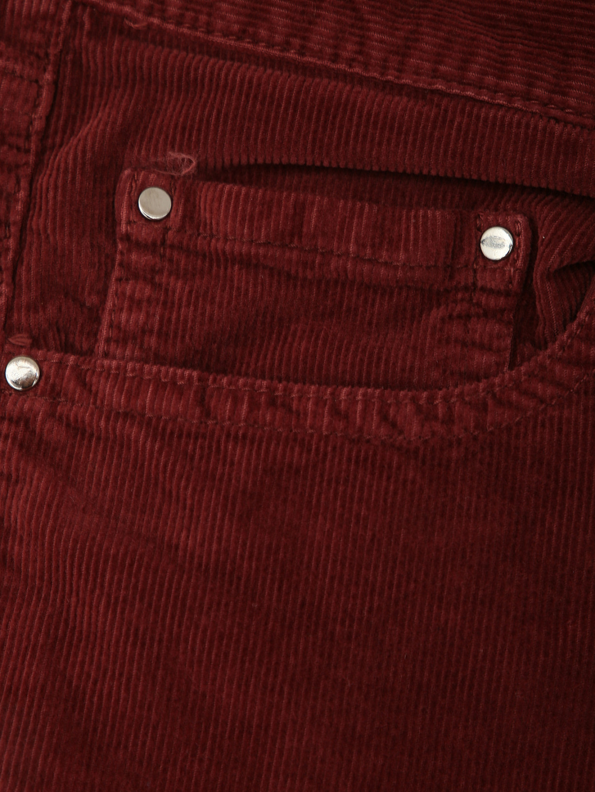 Брюки с карманами из микровельвета Il Gufo  –  Деталь1  – Цвет:  Красный