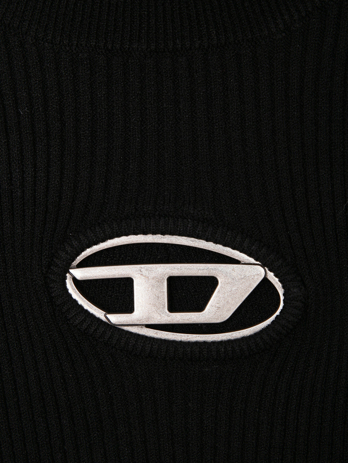 Водолазка из вискозы Diesel  –  Деталь1  – Цвет:  Черный
