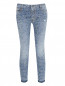 Укороченные джинсы декорированные стразами Ermanno Scervino  –  Общий вид