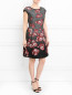 Платье-мини с цветочным узором Alberta Ferretti  –  Модель Общий вид